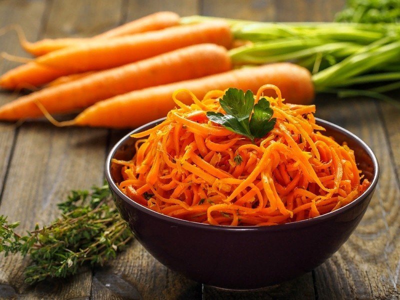 Салат с морковью по корейски